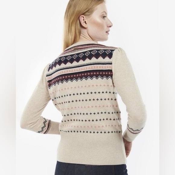Barbour Birch Knit Sweater, 6, Oatmeal, NWT - Picture 9 of 13